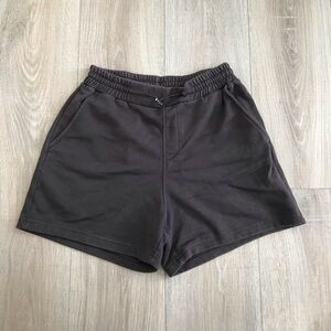 Charcoal Gray Cotton Shorts
